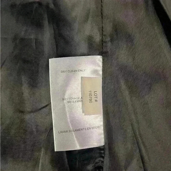 Michael Kors Jacket Womens Sz 6 Gray Full Zip Wool Jacket Coat Wool Long Sleeve - Picture 7 of 8